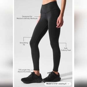 ALO Airbrush High Waist Black Leggings